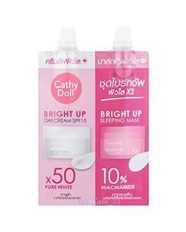 Крем для сияния кожи с SPF 15 & Ночная маска Karmart Cathy Doll Bright Up Day Cream SPF 15 & Bright Up Sleeping Mask  5 мл+7 гр.