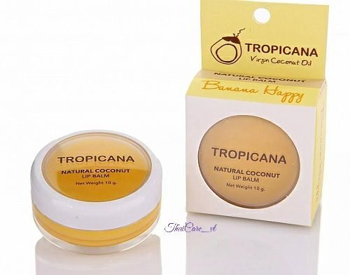 Бальзам для губ с кокосовым маслом TROPICANA Natural Coconut Lip Balm