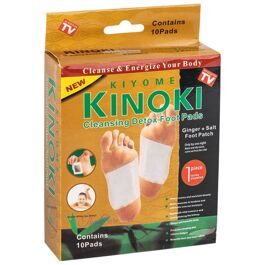 Детокс-патчи для ступней, KIYOME KINOKI Cleansing Detox Foot Pads 10 шт.