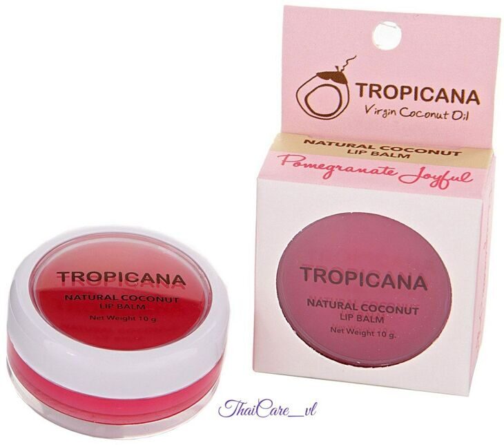 Бальзам для губ с кокосовым маслом TROPICANA Natural Coconut Lip Balm