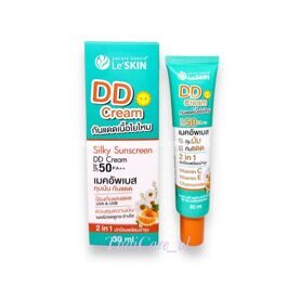 Шелковистый солнцезащитный DD крем с ромашкой и витамином С  SPF 50 PA++, Le'SKIN Silky Sunscreen DD Cream SPF 50 PA++, 30 мл