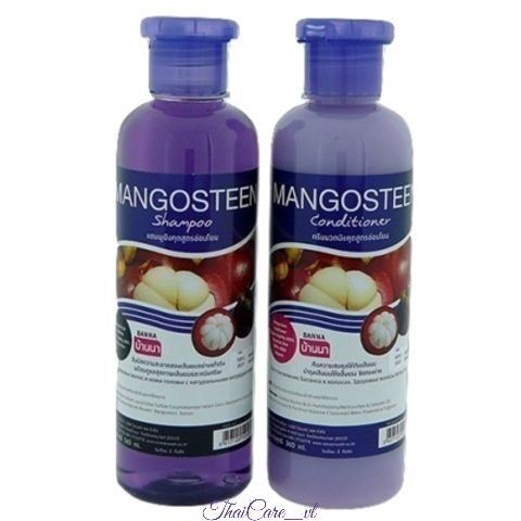 Тайский шампунь + кондиционер Мангостин Banna Mangosteen Shampoo & Conditioner, 360 + 360 мл