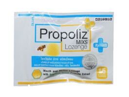 Пастилки леденцы от боли в горле с прополисом Propoliz Mixs Lozenge, 15 шт