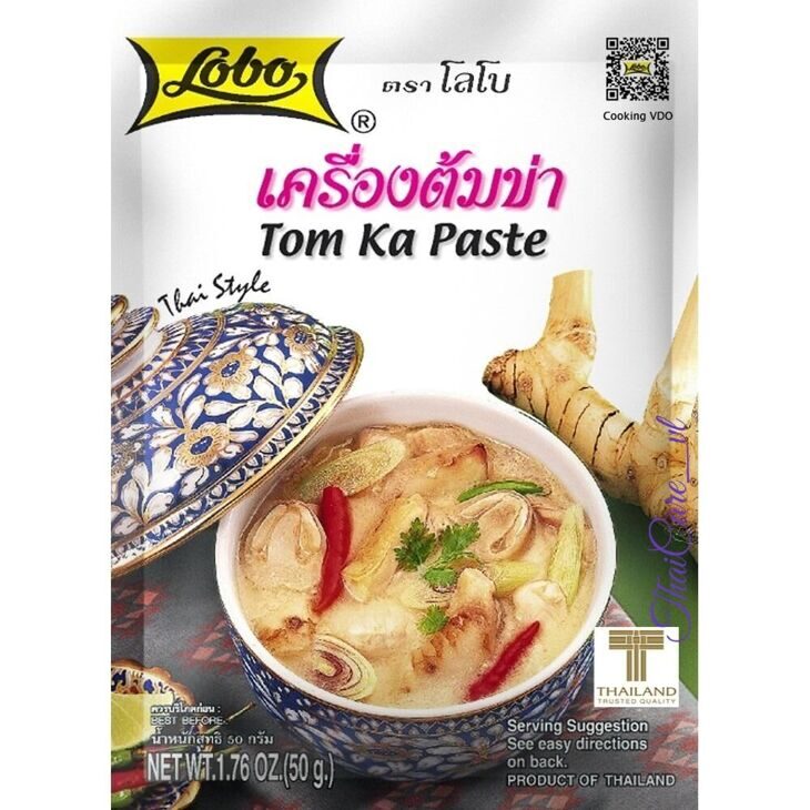 Паста для приготовления тайского супа Том Ка, Lobo Tom Ka Paste, 50g